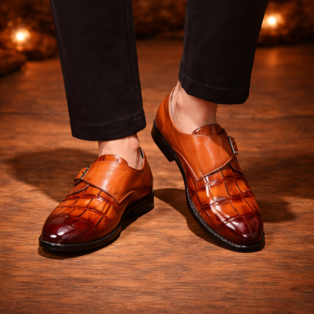 Leather Monk Shoes