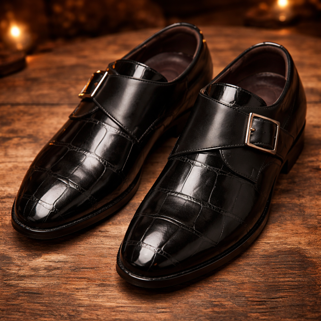Leather Monk Shoes
