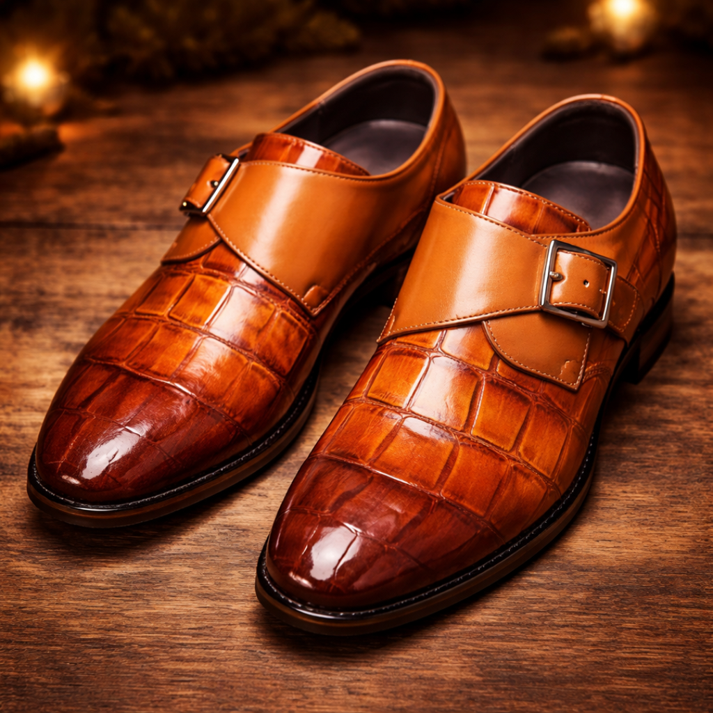 Leather Monk Shoes