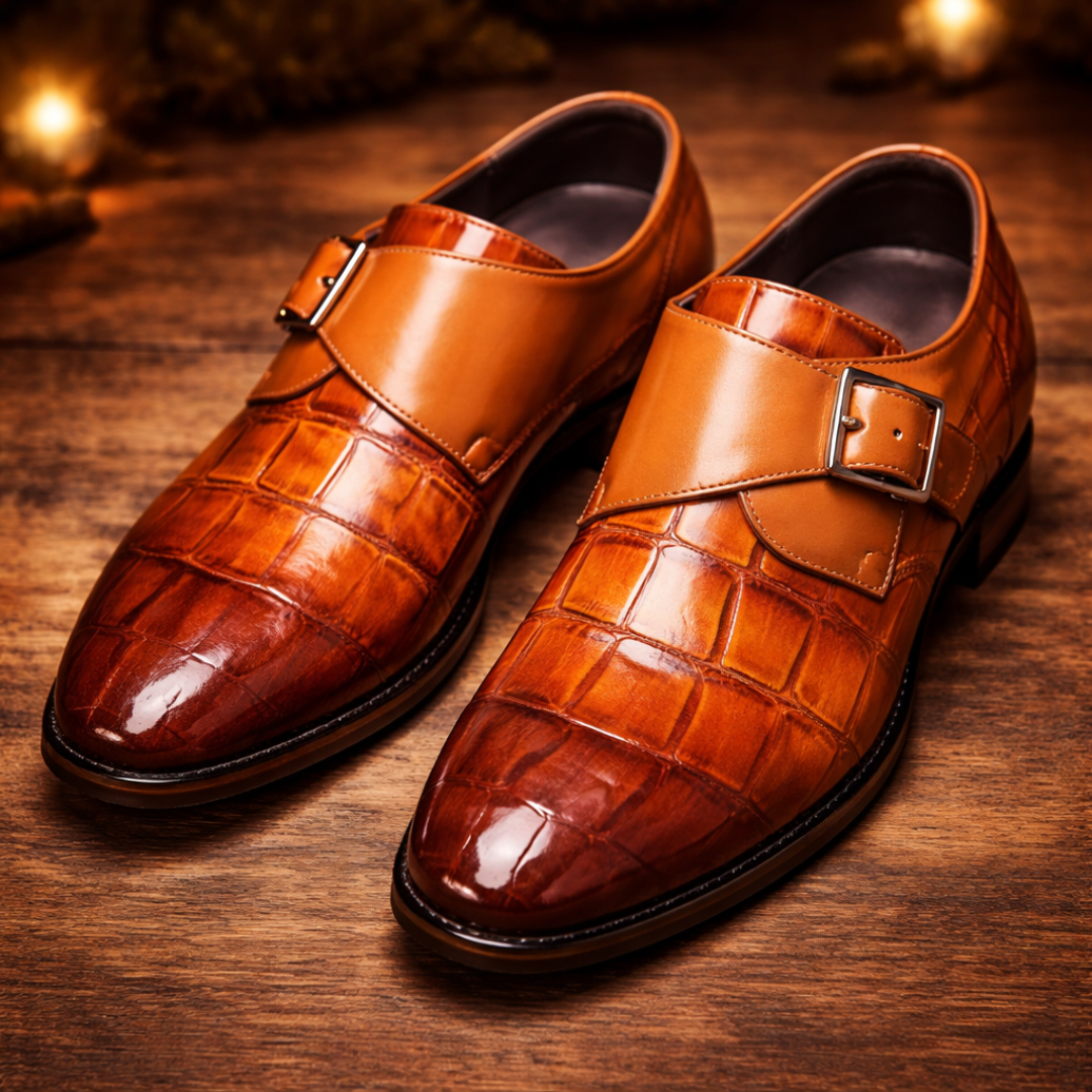 Leather Monk Shoes