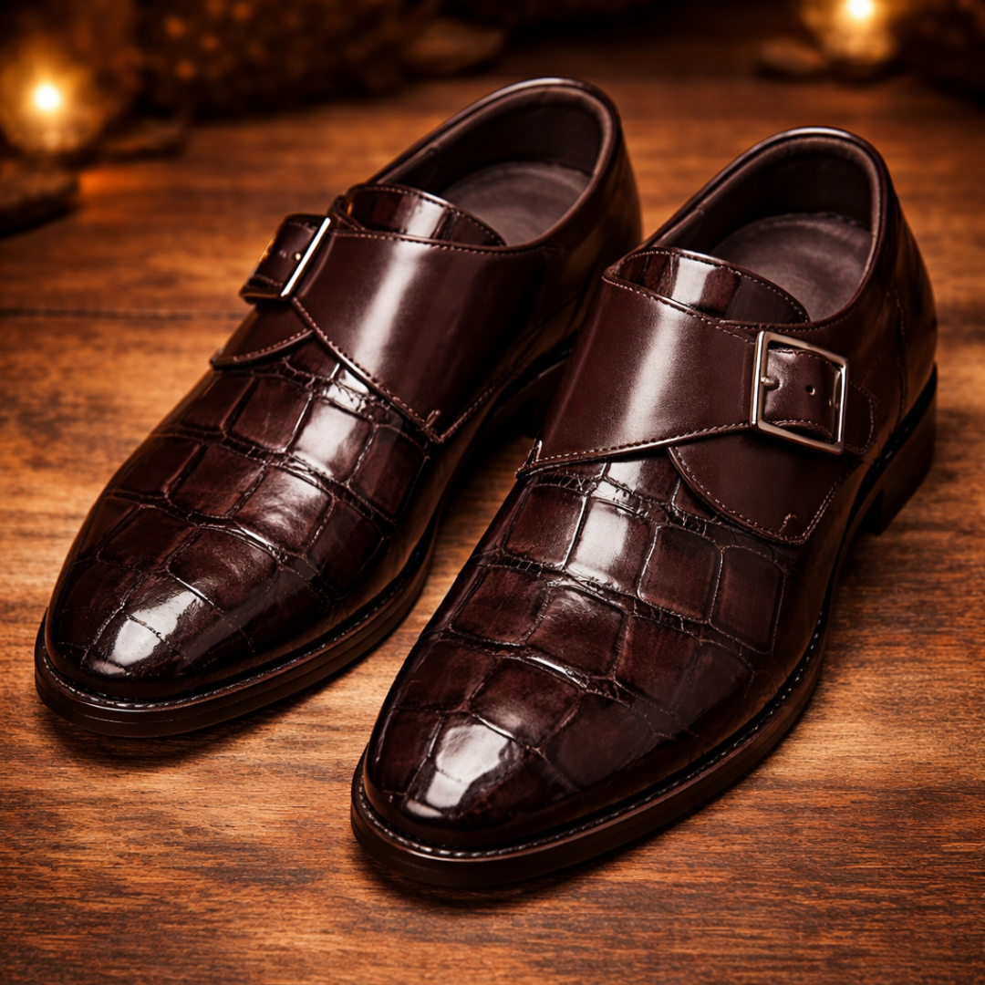 Leather Monk Shoes